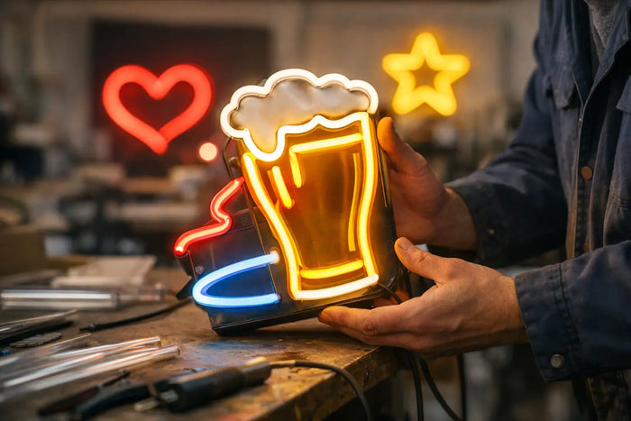Belgisch gemaakte neonborden kiezen