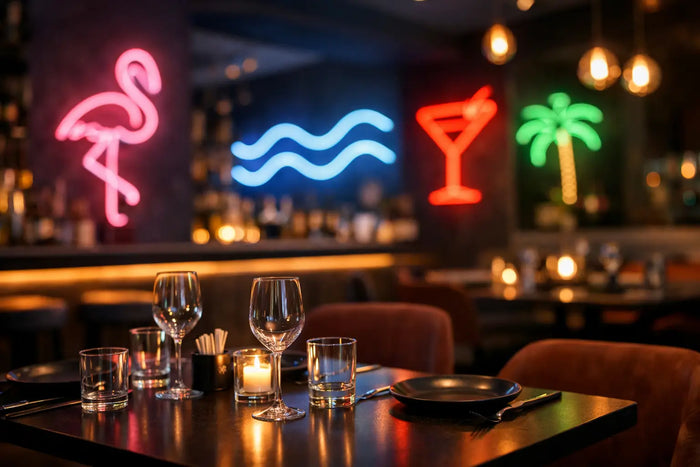 Beste neon decor voor je restaurant kiezen
