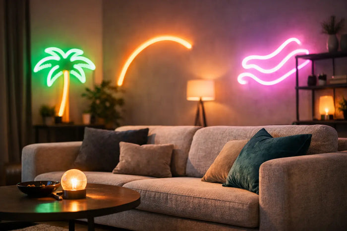 Neonverlichting interieur voor meer sfeer