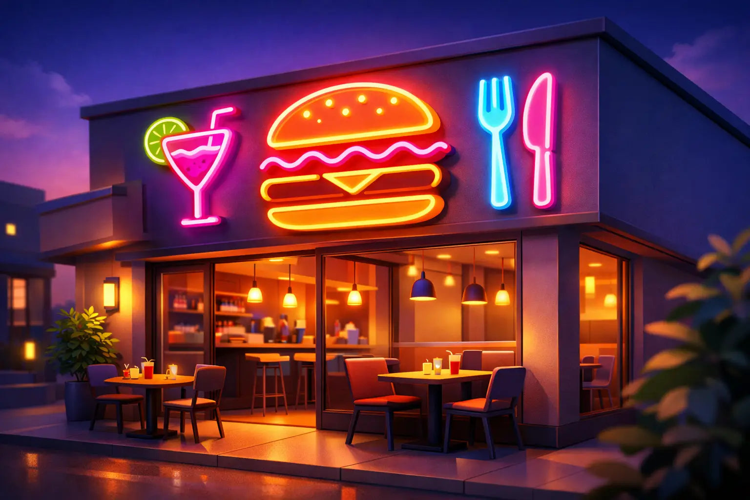 LED neon sign restaurant: slimme keuze