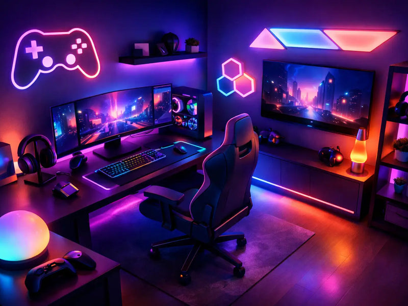 Gaming room neon verlichting die echt werkt