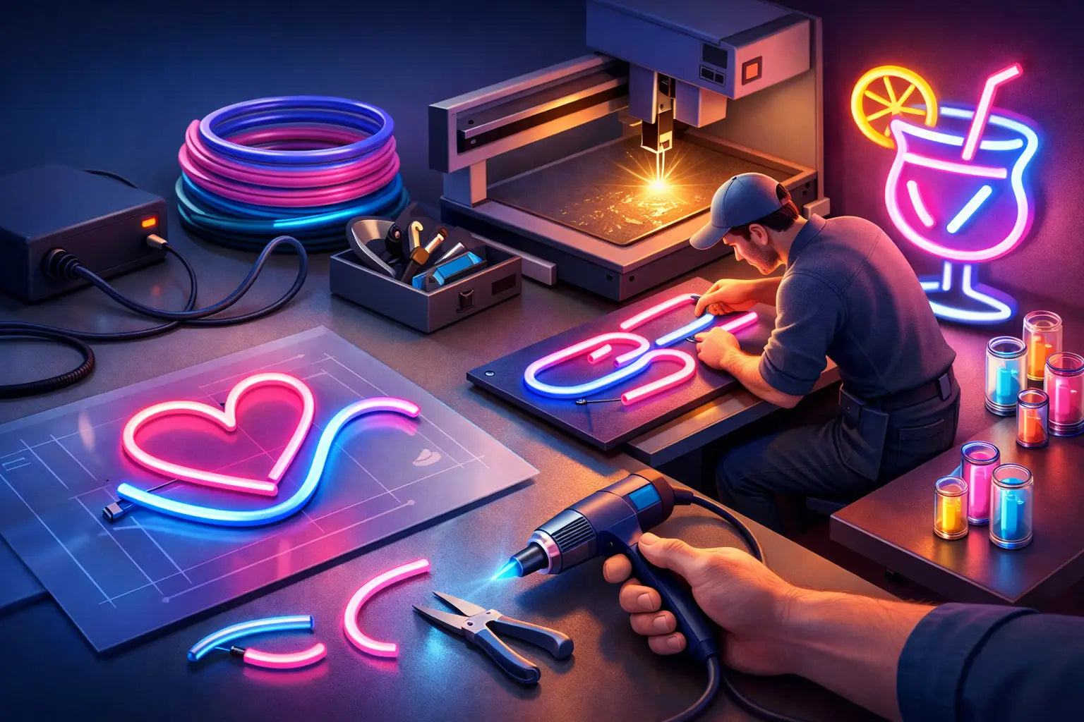 Hoe werkt neon op maat precies?
