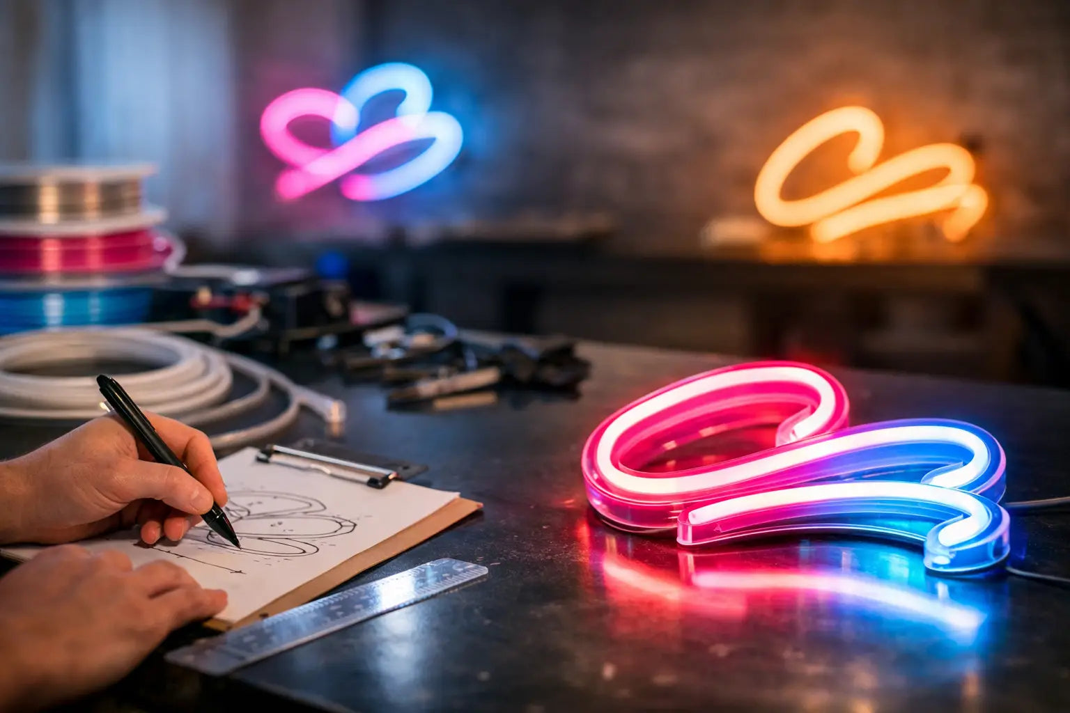 LED neon tekst ontwerpen dat echt opvalt