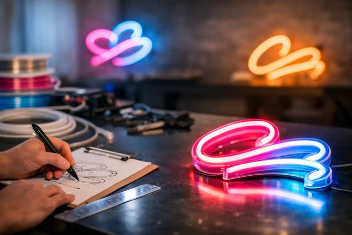 LED neon tekst ontwerpen dat echt opvalt