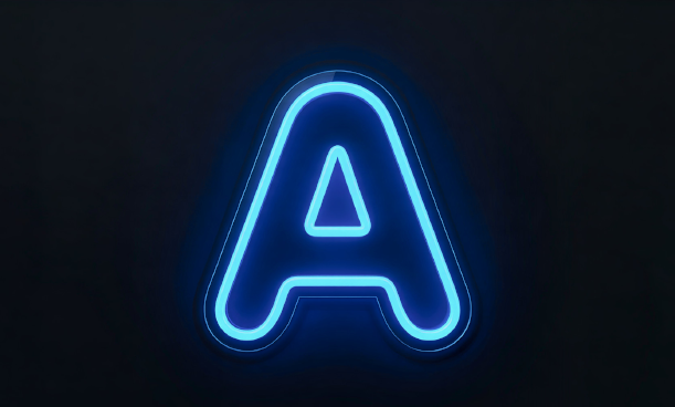 Lettre A | Éclairage néon