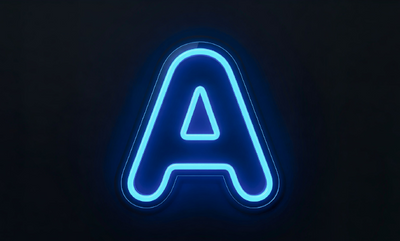 Lettre A | Éclairage néon