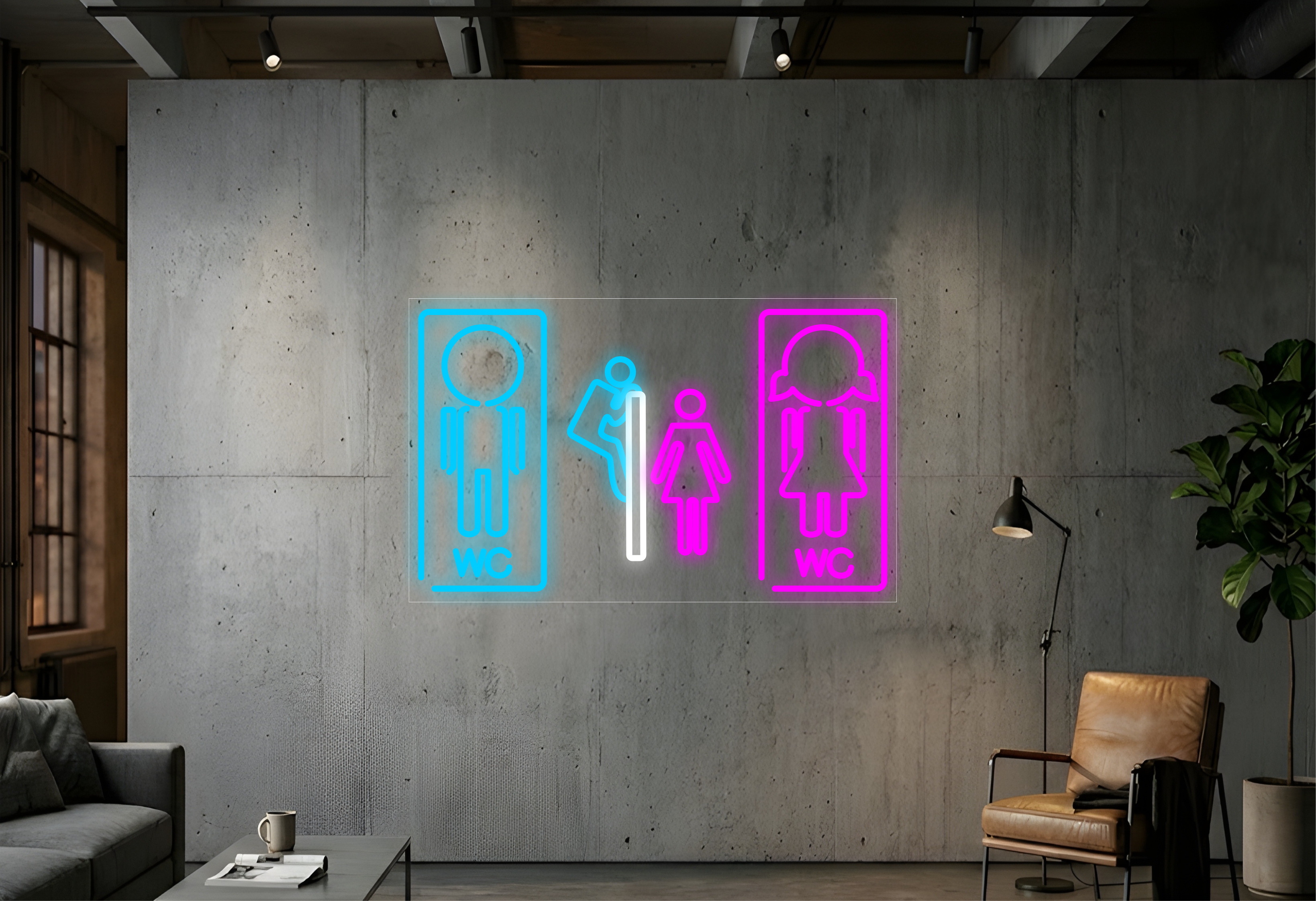 Peeking Tom WC - Neon Verlichting