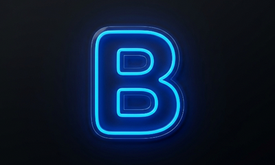 Lettre B | Éclairage néon