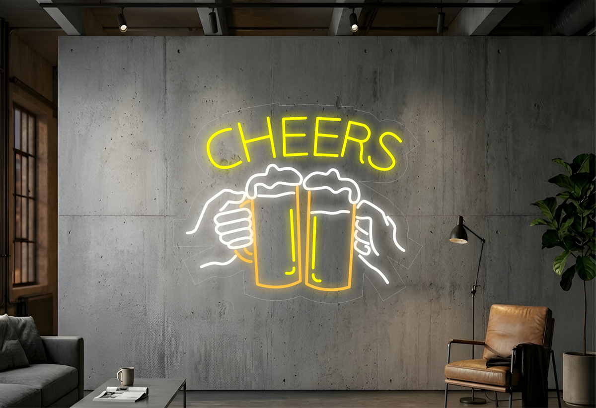 Cheers Beer - Neon Lights