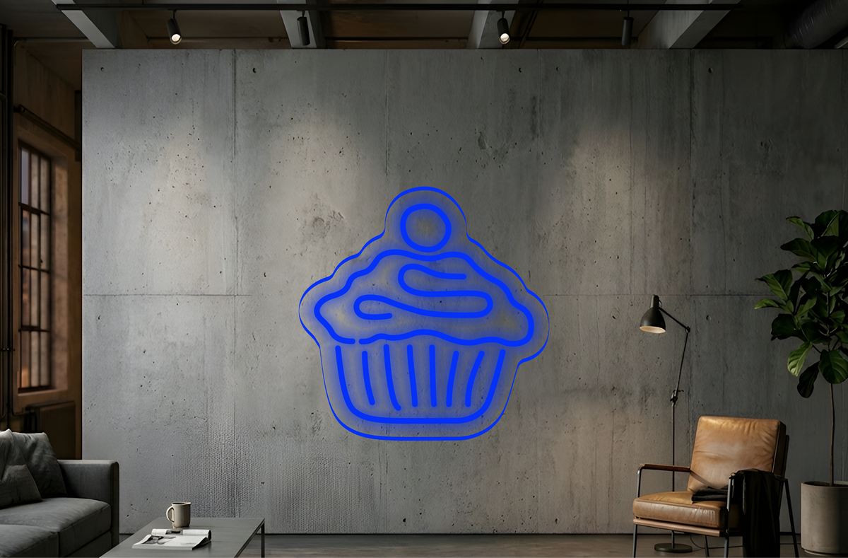 Cup Cake - Neon Lighting