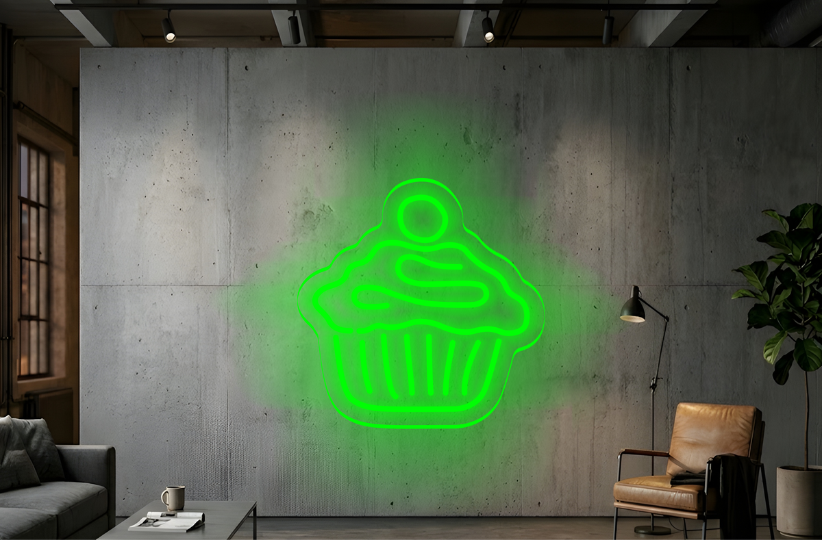 Cup Cake - Neon Lighting