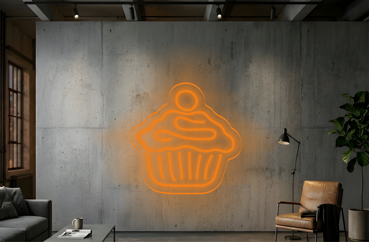 Cup Cake - Neon Lighting