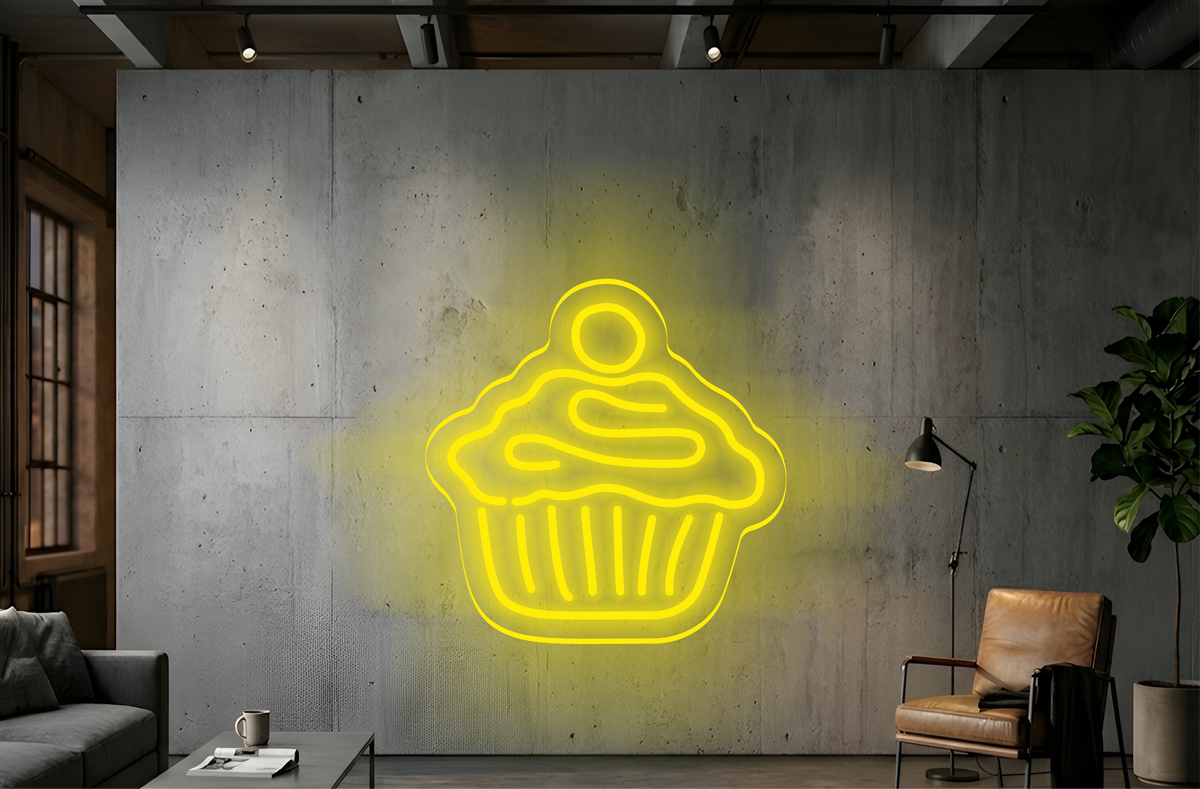 Cup Cake - Neon Lighting