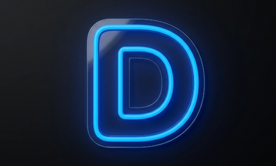 Lettre D | Éclairage néon