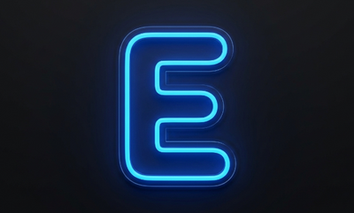 Lettre E | Éclairage néon