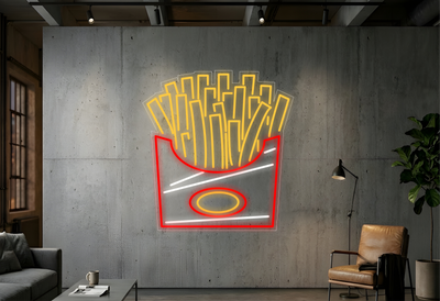 Frites - Éclairage néon