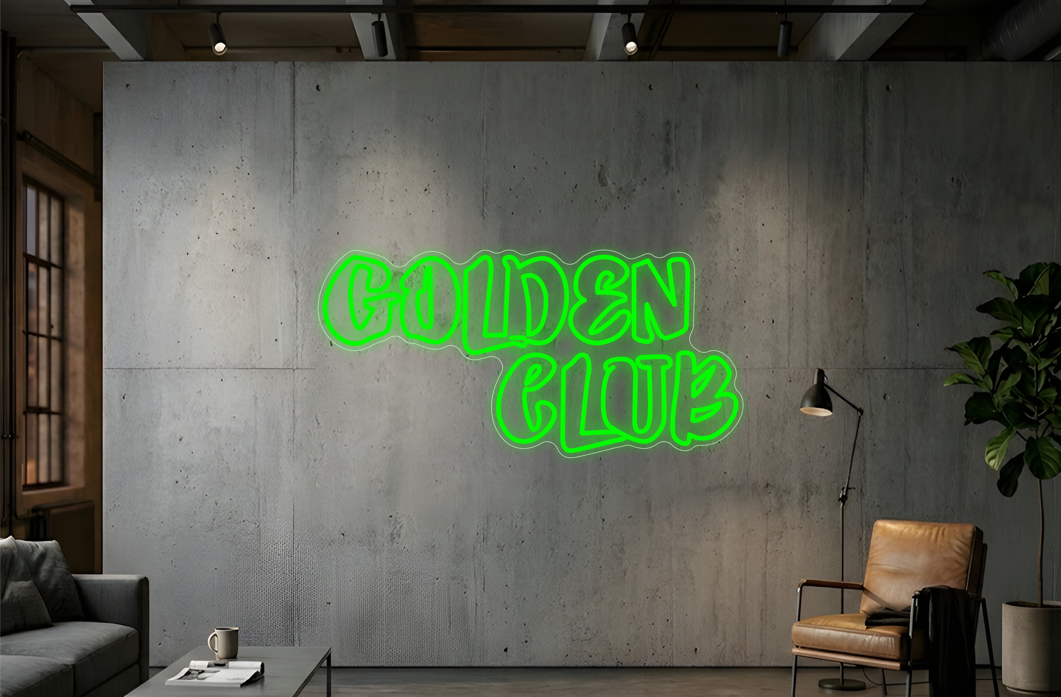 Golden Club - Éclairage néon