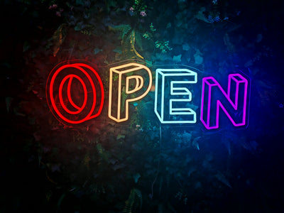 OUVERT v2 | Enseigne néon