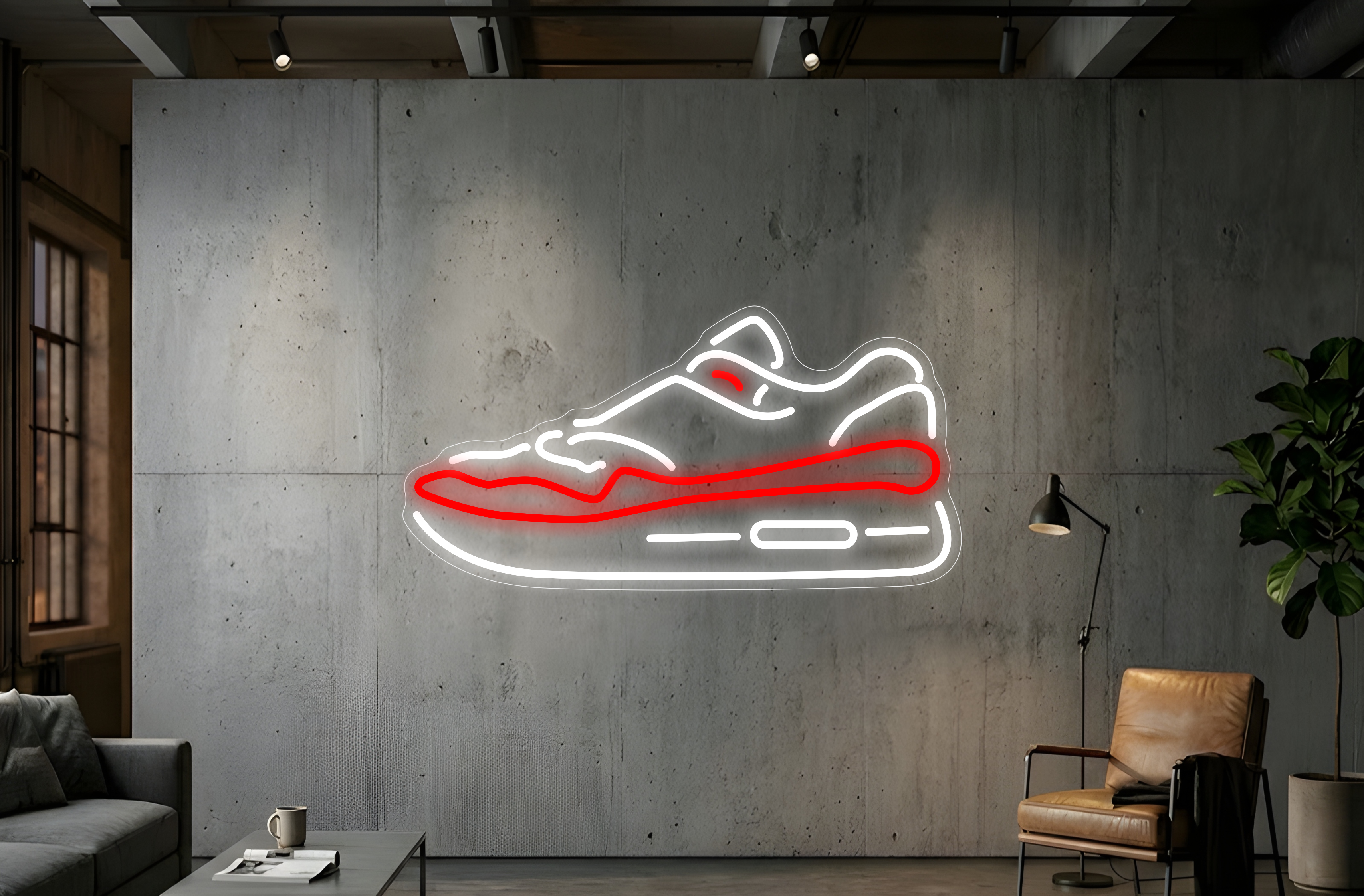 Baskets Air Max - Éclairage néon