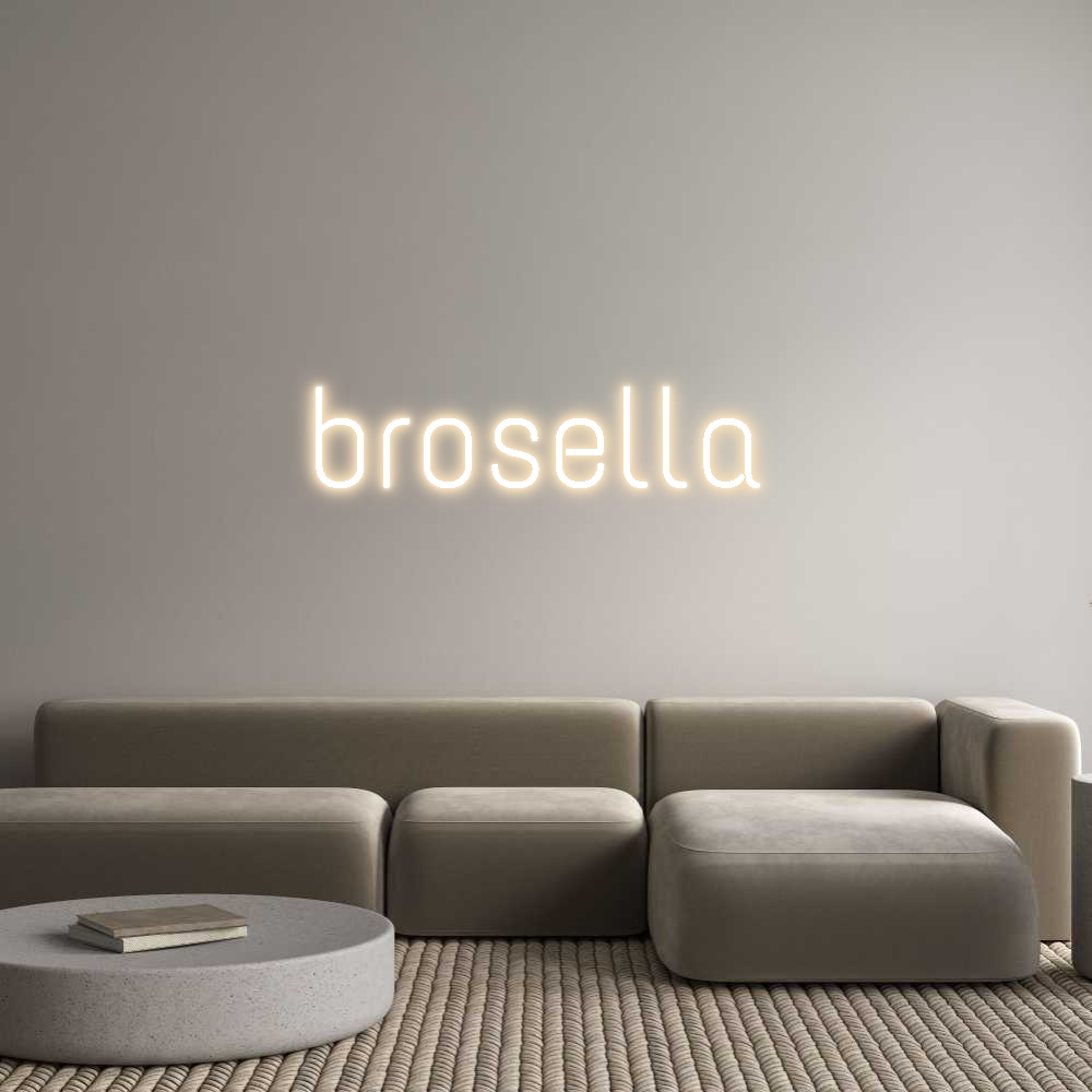 Gepersonaliseerde Neon: brosella