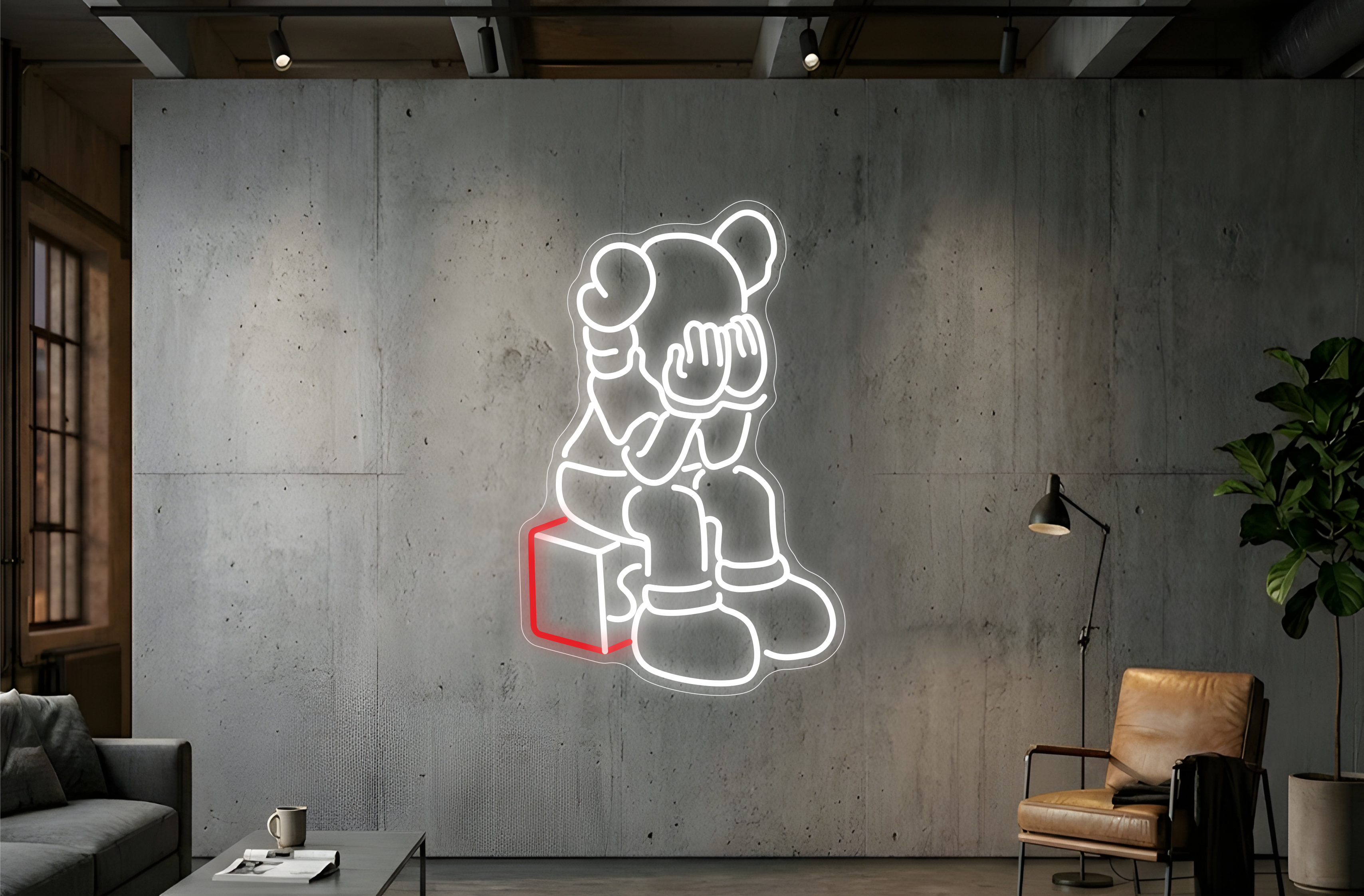 Éclairage néon inspiré de KWS « Assis »