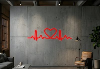 Rythme cardiaque - Éclairage néon