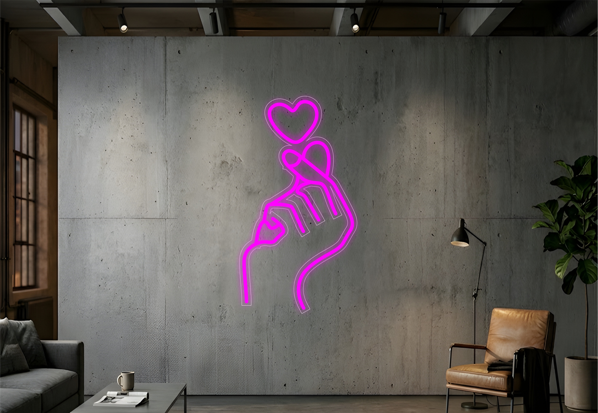 Hartje Op De Vinger - Neon Verlichting