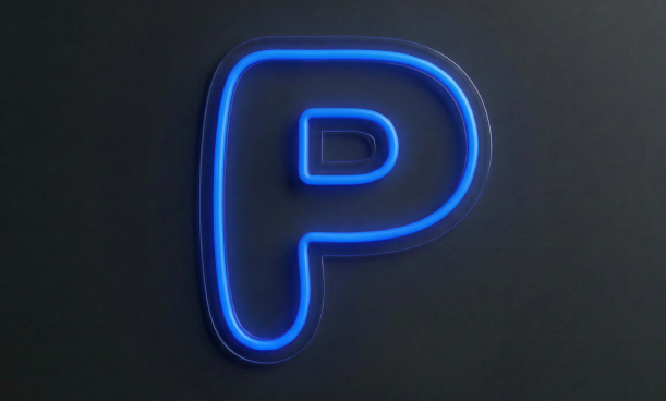 Lettre P | Éclairage néon