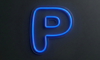 Lettre P | Éclairage néon