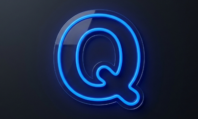 Lettre Q | Éclairage néon