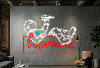 Astronaute designer - Éclairage néon