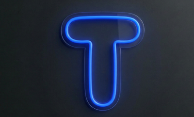 Lettre T | Éclairage néon