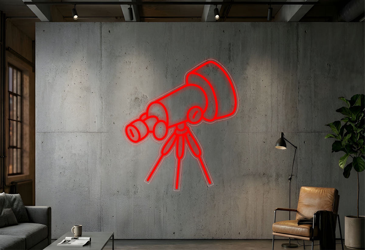 Telescoop - Neon Verlichting