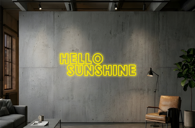 Bonjour Soleil - Éclairage néon