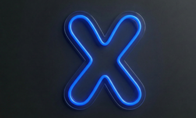 Lettre X | Éclairage néon
