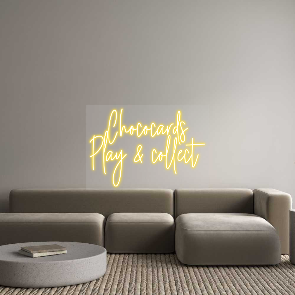 Gepersonaliseerde Neon: Chococards Play...