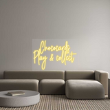 Gepersonaliseerde Neon: Chococards Play...